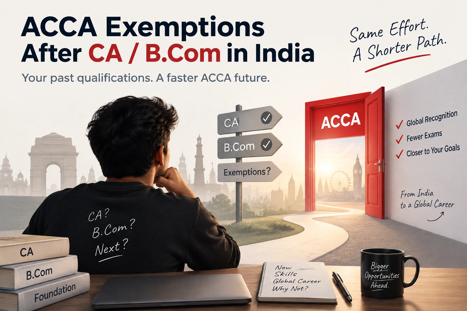 ACCA Exemptions After CA or B.Com: What You Actually Skip cover image