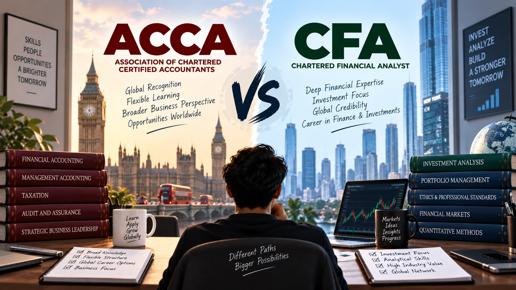 ACCA vs CFA: Global Accounting vs Global Investment Finance