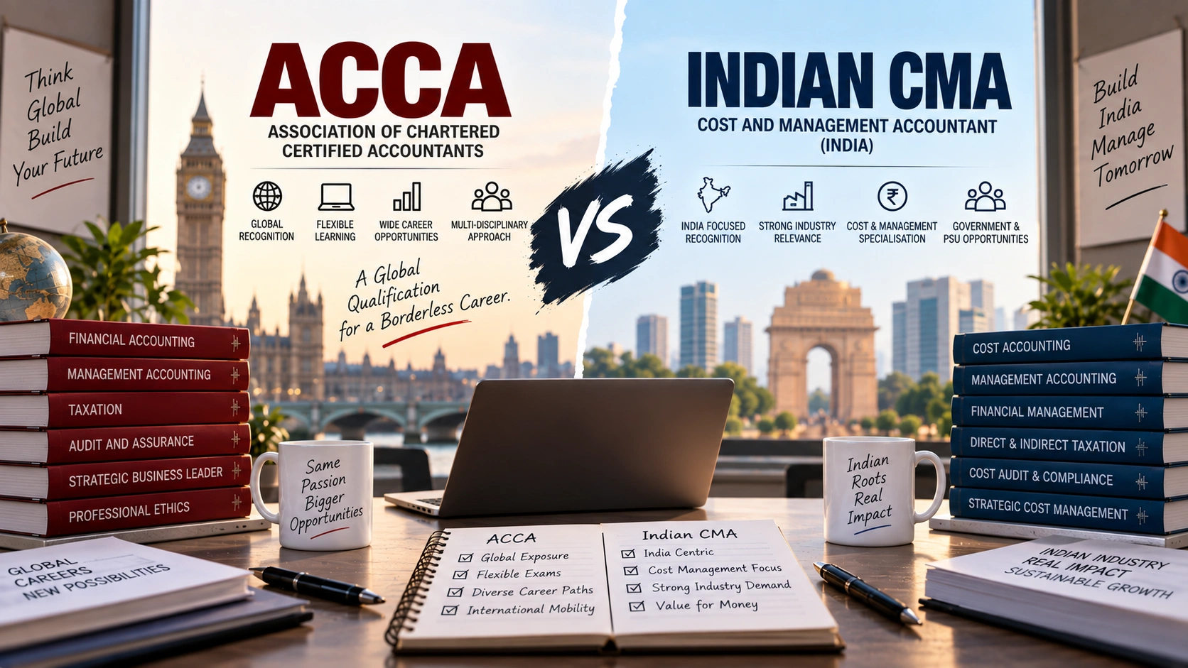 ACCA vs Indian CMA (ICMAI): Global Breadth vs Cost Authority