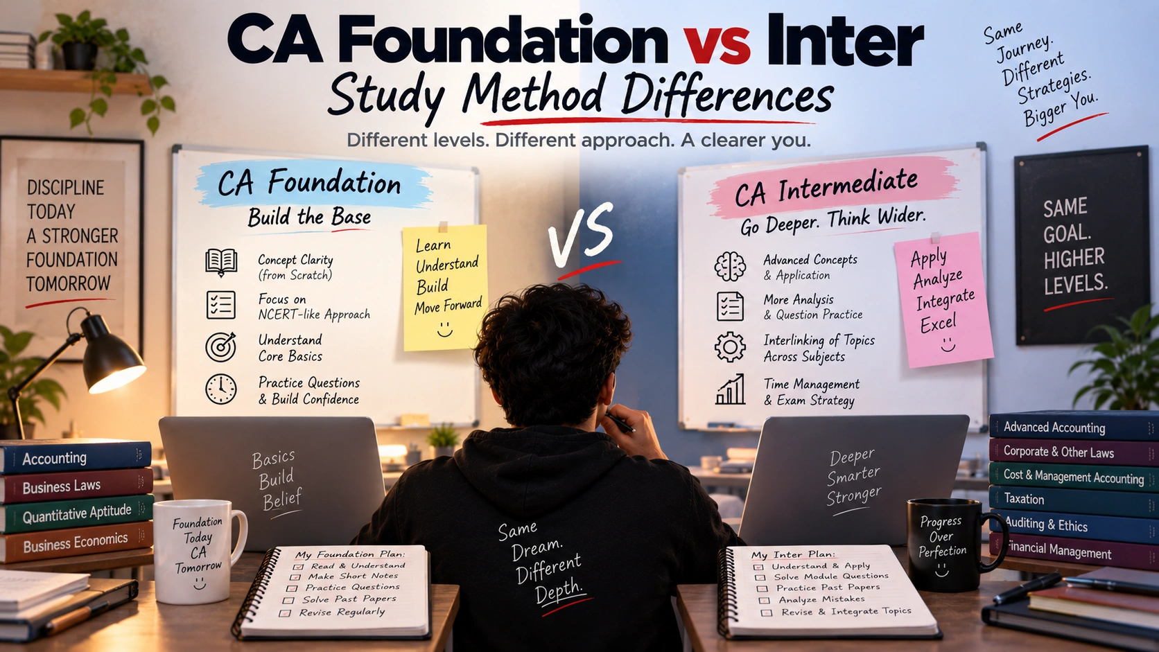 CA Foundation vs Inter: Why You Must Study Them Differently cover image