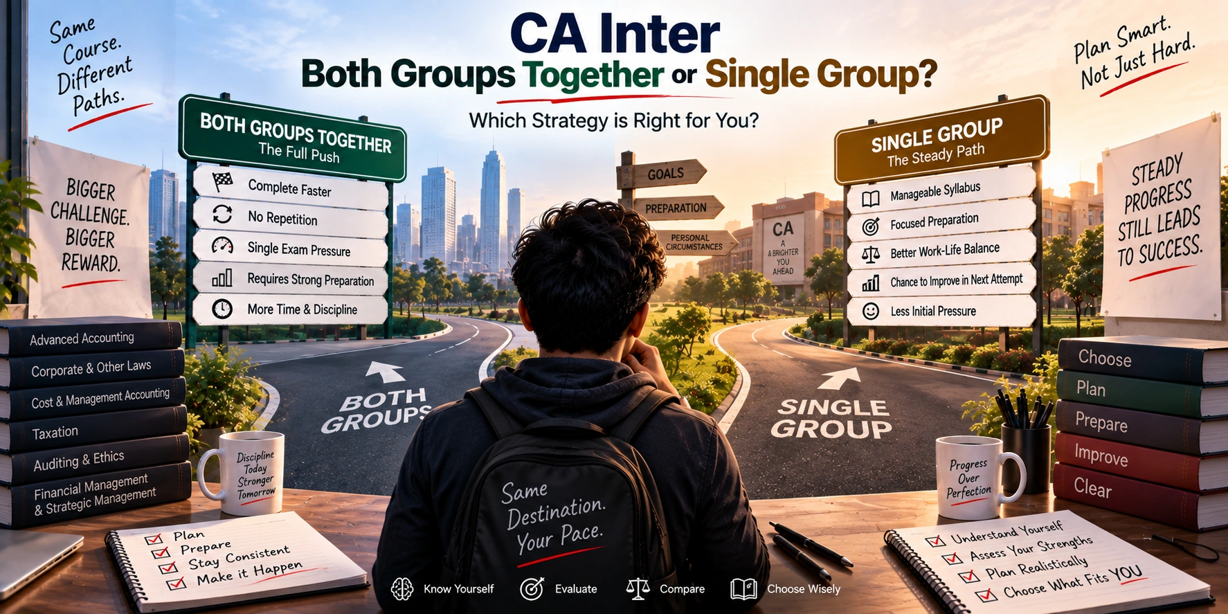 CA Inter: Both Groups Together or One at a Time? cover image