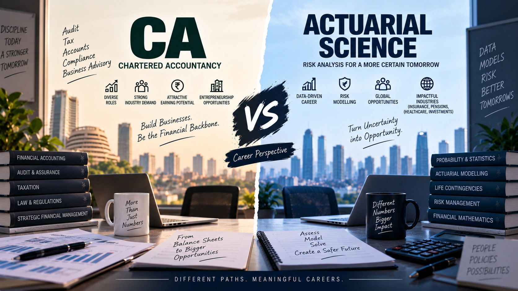 CA vs Actuary: Different Fields, Different Pay, Different Risk