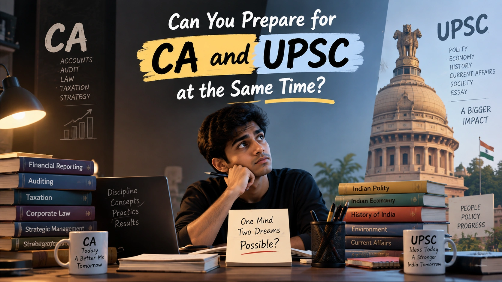 Can You Prepare for CA and UPSC at the Same Time? cover image