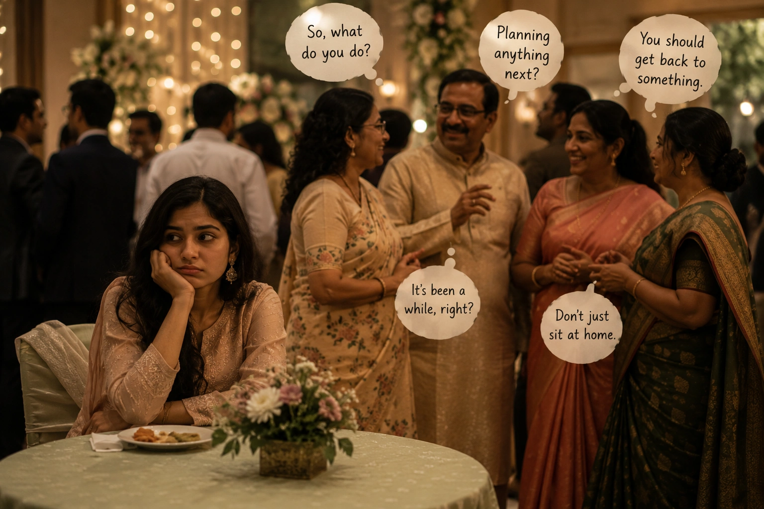 Career Gap and Wedding Small Talk: Questions That Cut