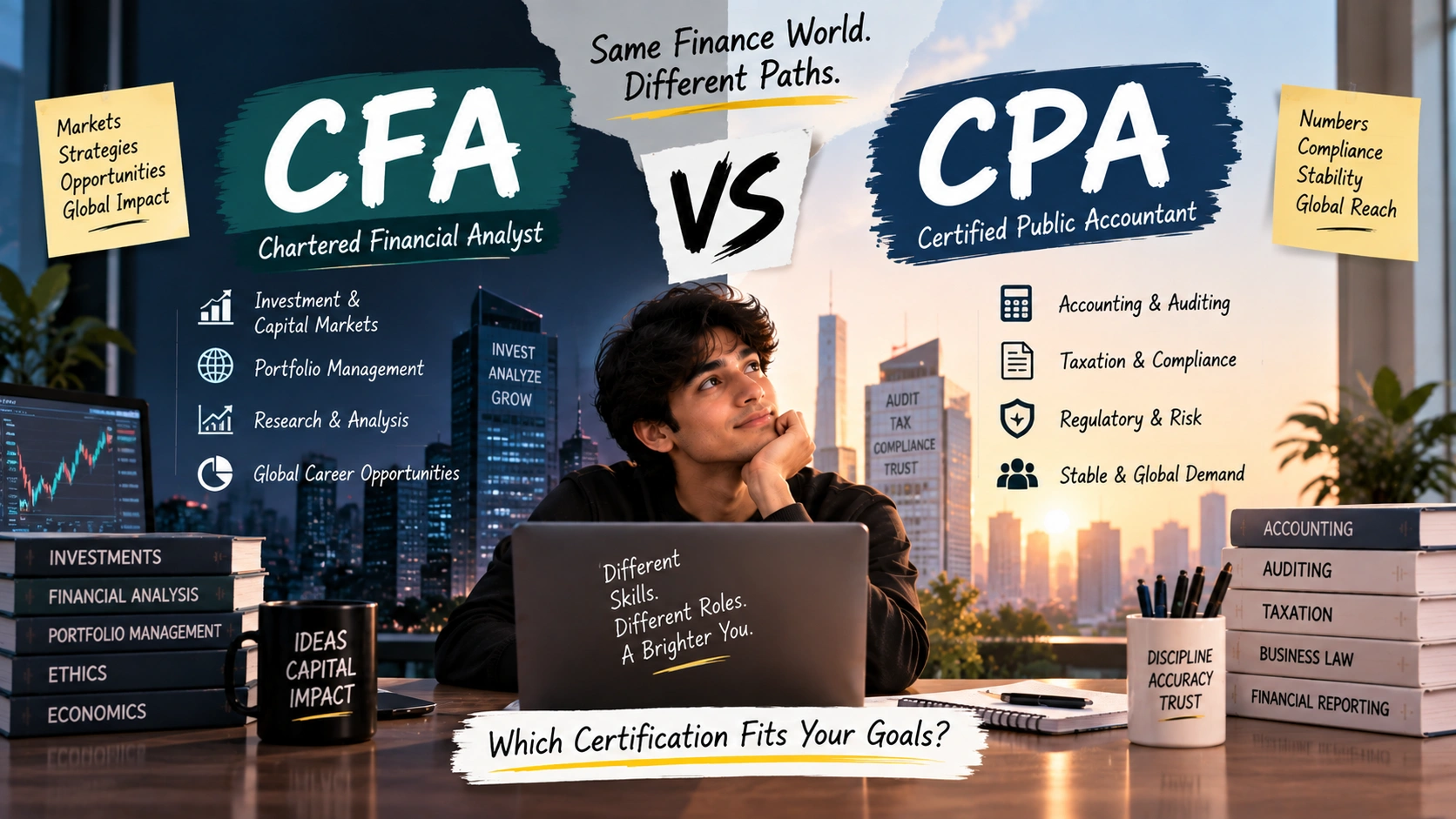 CFA vs CPA: Investments vs Accounting, Which Fits You (2026) cover image