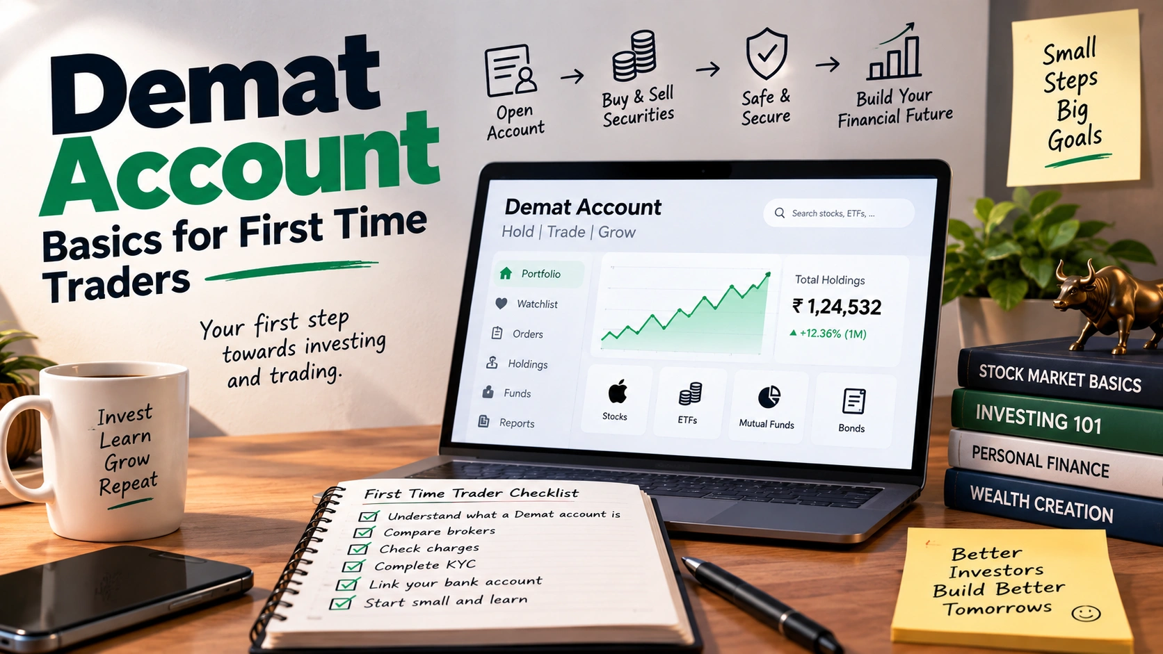 Demat Account Basics for First-Time Traders (2026) cover image
