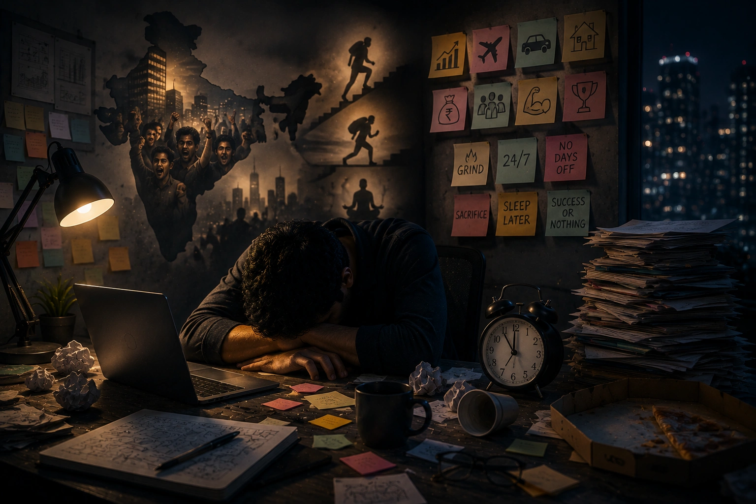Founder Burnout in Indias Hustle Culture — When to Stop cover image