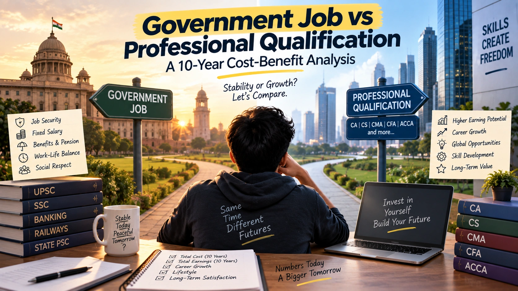 Government Job vs Professional Qualification: A Real 10-Year Look cover image