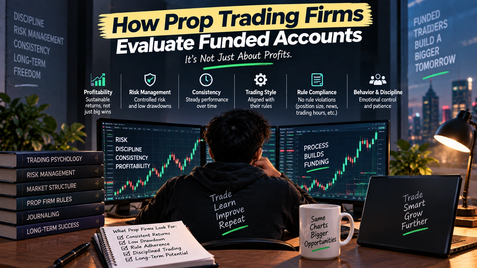 How Prop Trading Firms Actually Evaluate Funded Accounts cover image