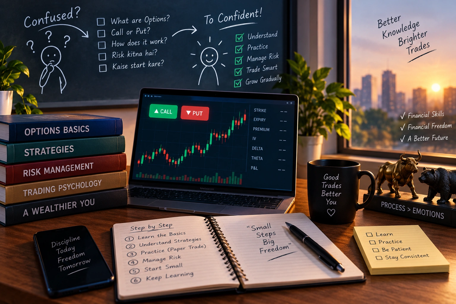 Options Trading for Beginners: Real First-30-Days Guide cover image