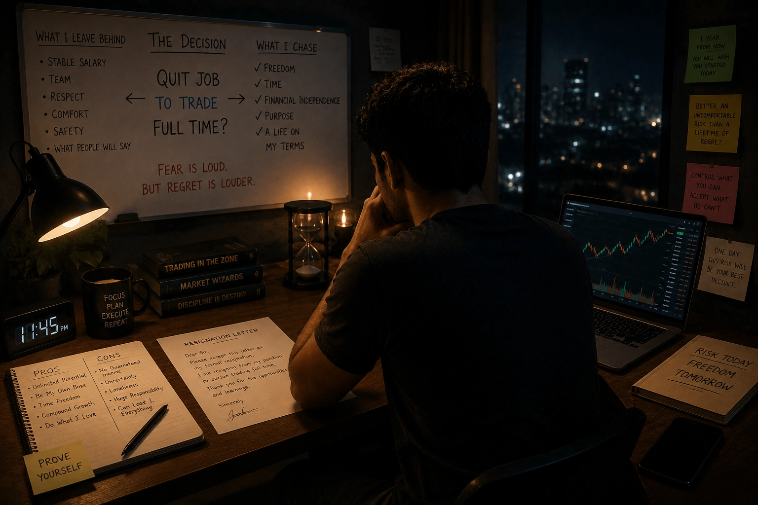 Thinking of Quitting Your Job to Trade Full-Time? Read This cover image