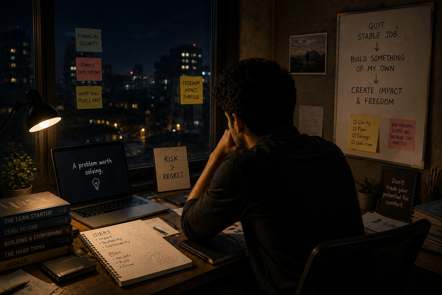 Leaving a Safe Salary to Build Something: The Fear Nobody Admits cover image