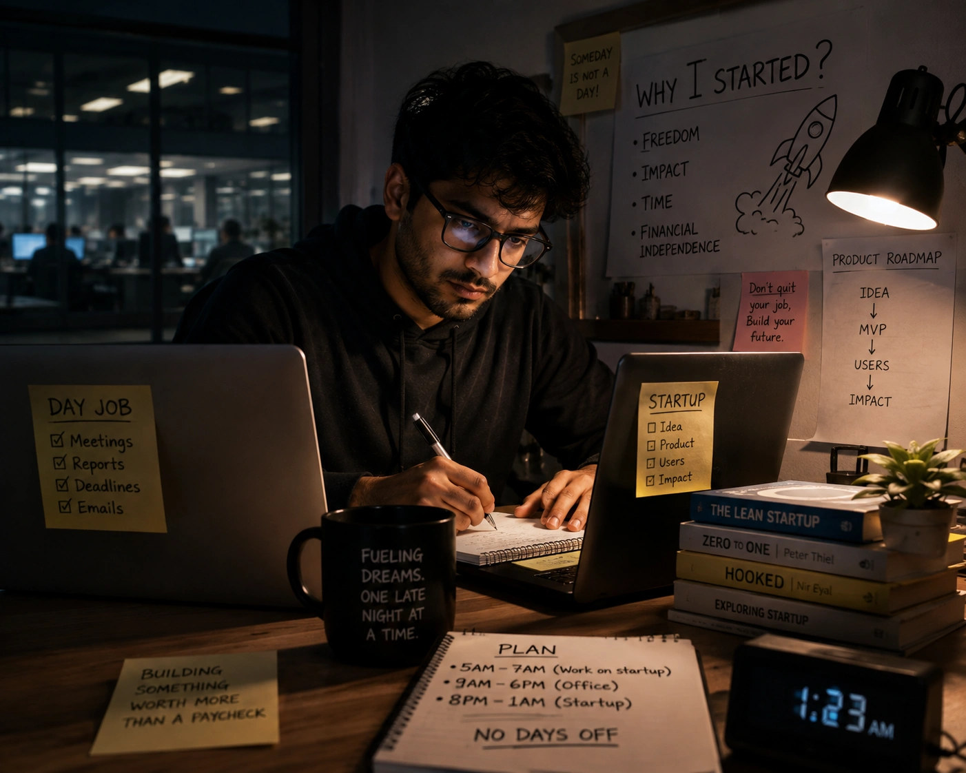 Building on the Side: The Double Life of a Job and a Startup cover image