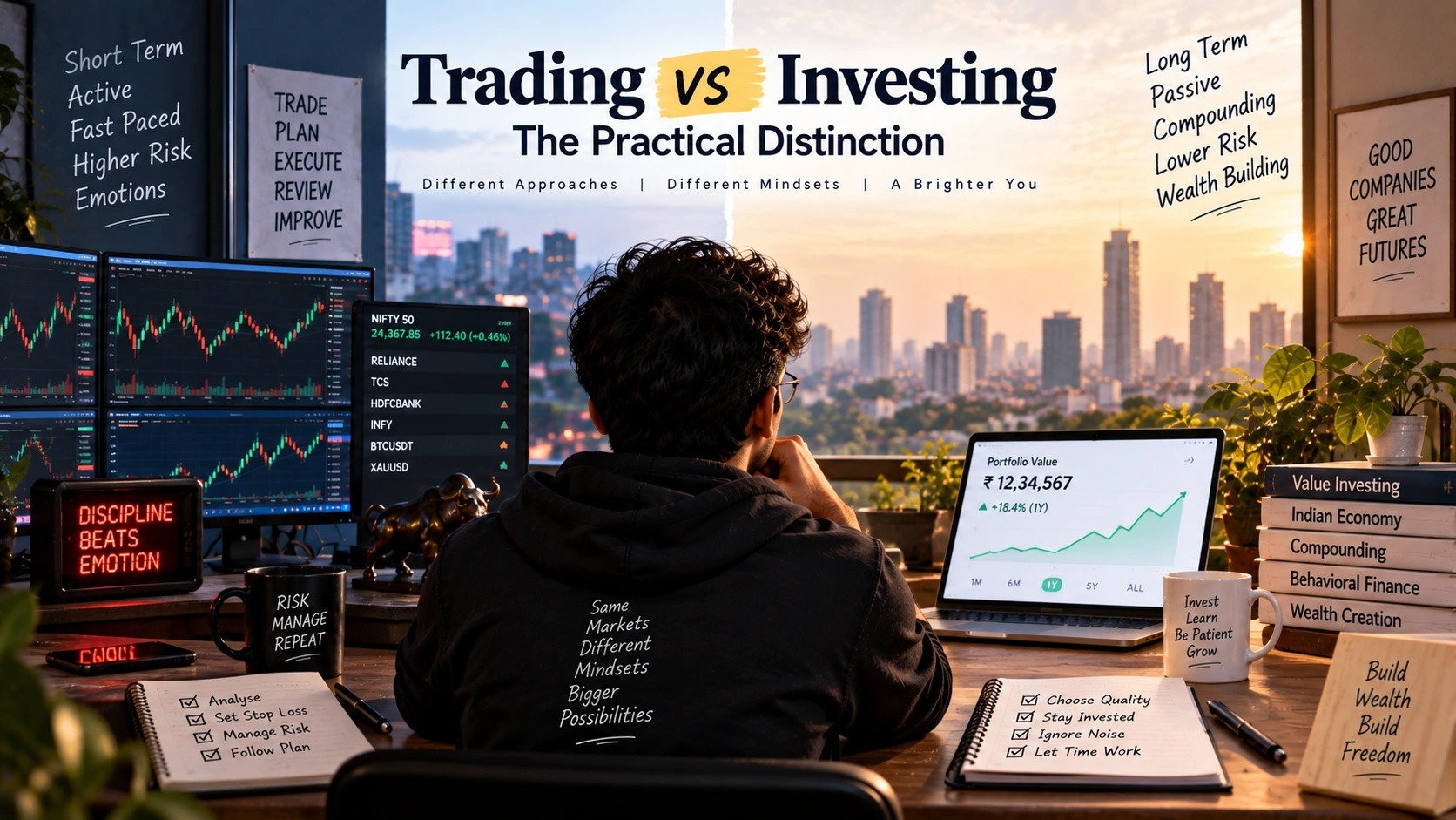 Trading vs Investing in India: The Real Distinction cover image