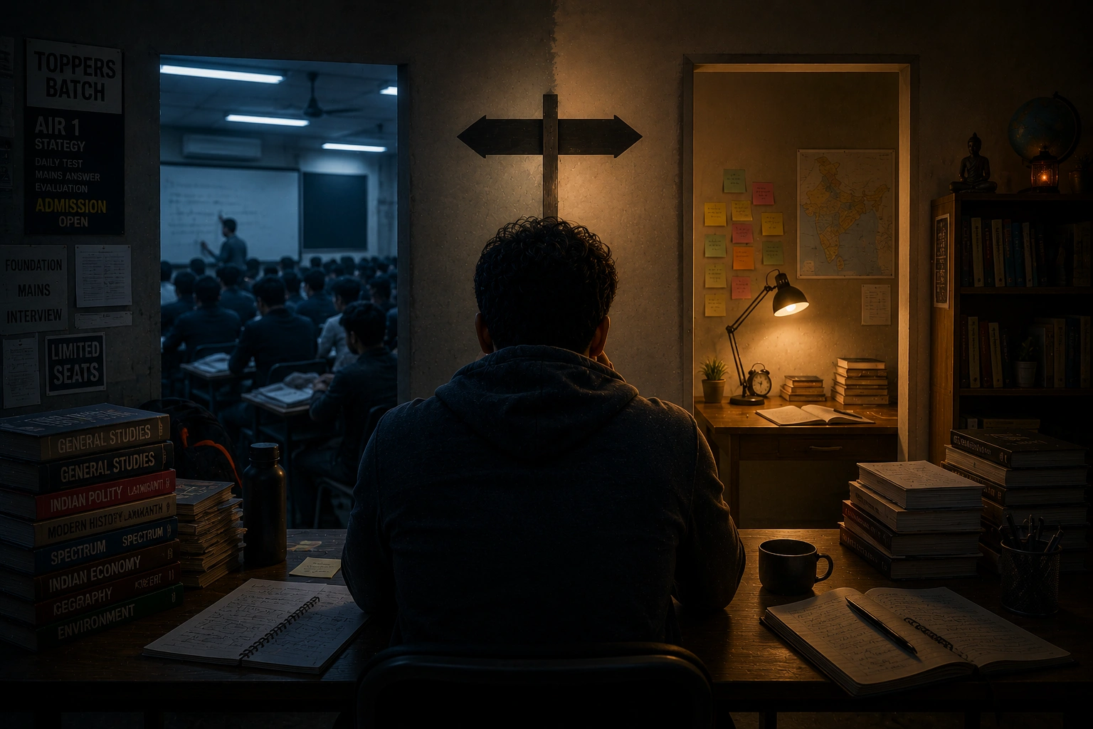 UPSC Coaching vs Self-Study — The Question Everyone Gets Wrong cover image