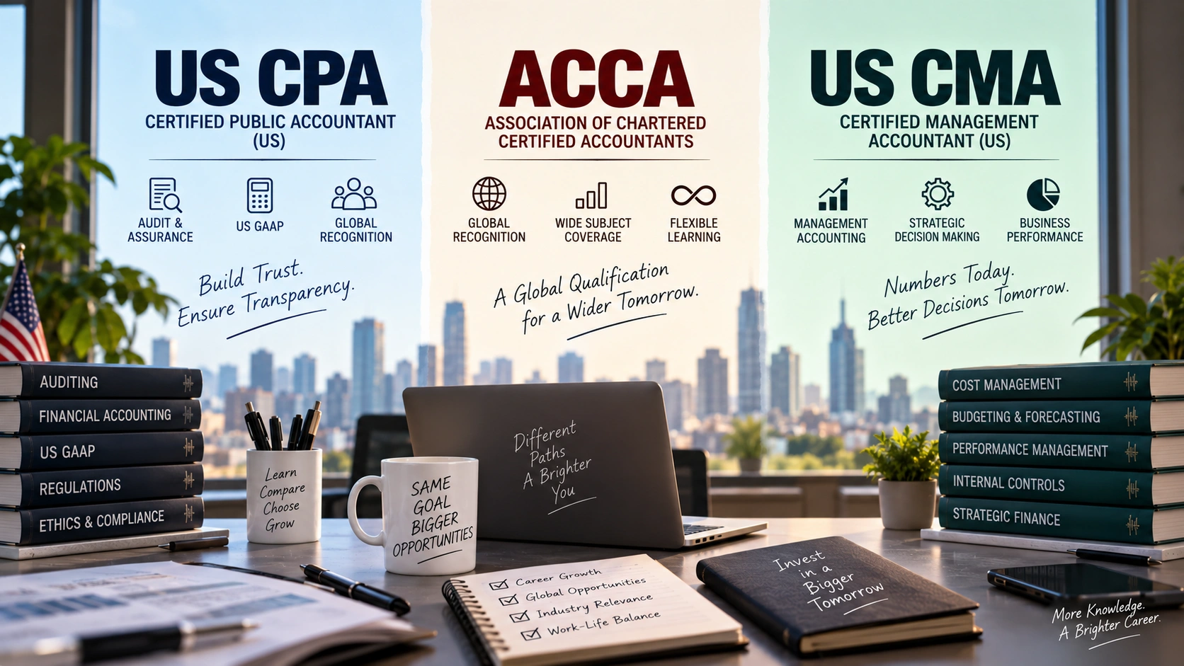 US CPA vs ACCA vs US CMA: The Fully-International Route