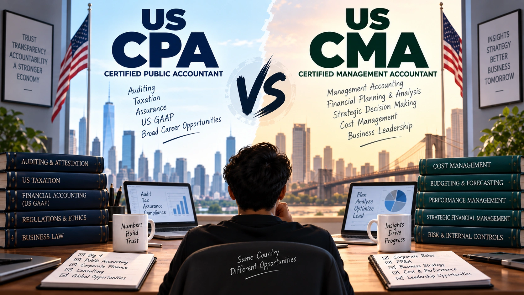 US CPA vs US CMA: The Fully-International Accounting Route